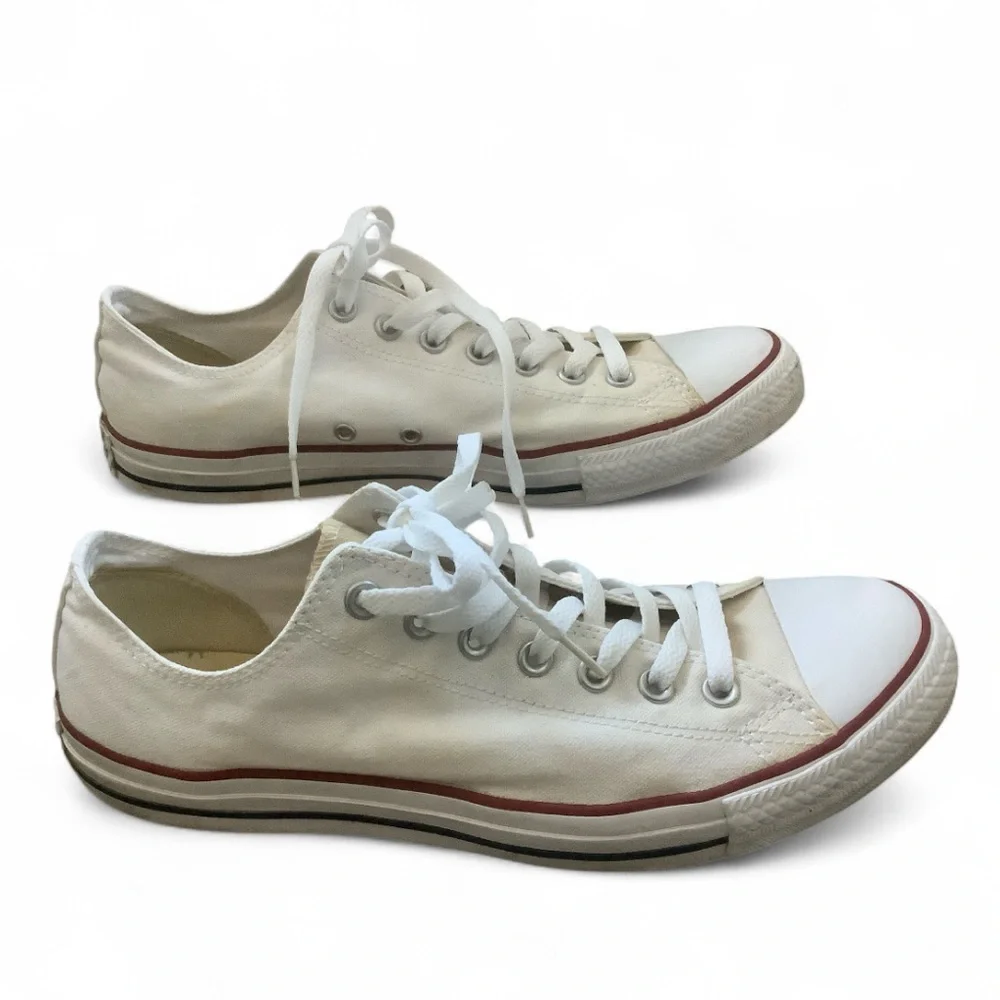 Converse Chuck Taylor All-Star Low Top Sneakers White Size 10.5 Men 12.5 Women - Picture 3 of 8